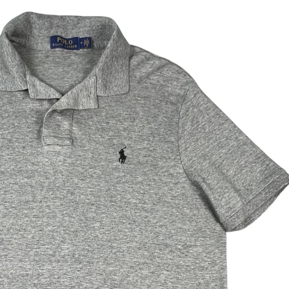 Polo Ralph Lauren Polo Mens M Gray Short Sleeve Pony Logo Cotton Classic Fit